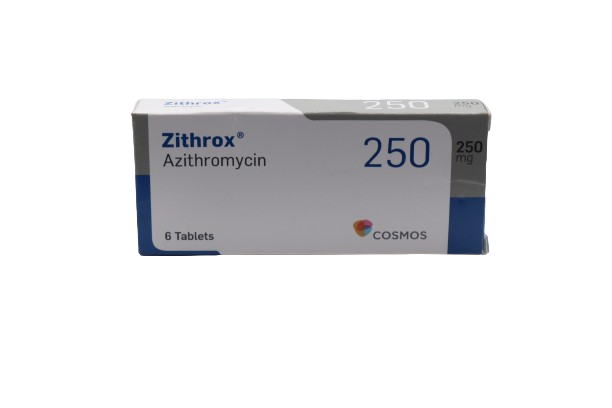 AZITHROMYCIN (ZITHROX) 250MG TABLETS 6'S