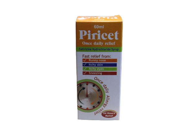 CETRIZINE (PIRICET) 5MG/5ML SYRUP 60ML