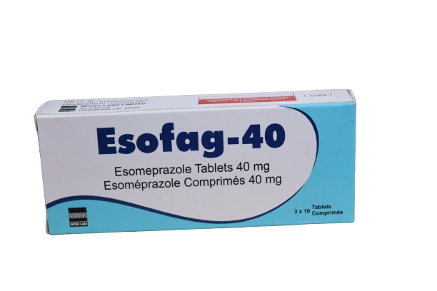 ESOMEPRAZOLE (ESOFAG) 40MG TABLETS 30'S