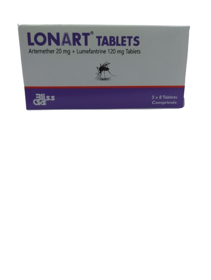 ANTIMALARIAL (LONART) 2O/120MG TABLETS 24'S