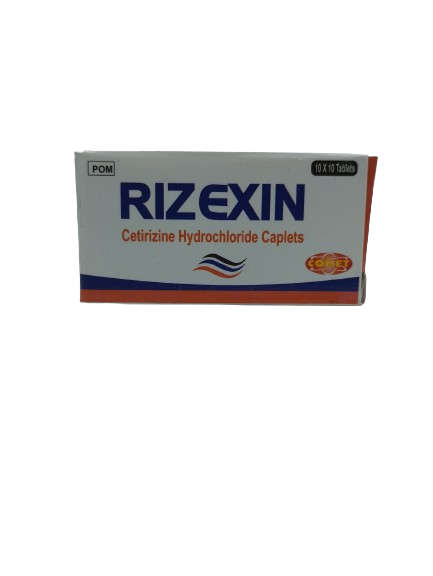 CETRIZINE (RIZEXIN) 10MG TABLETS 100'S