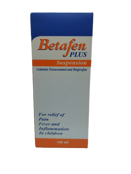 IBUPROFEN PARACETAMOL (BETAFEN PLUS) 100/120MG/5ML SYRUP 100ML